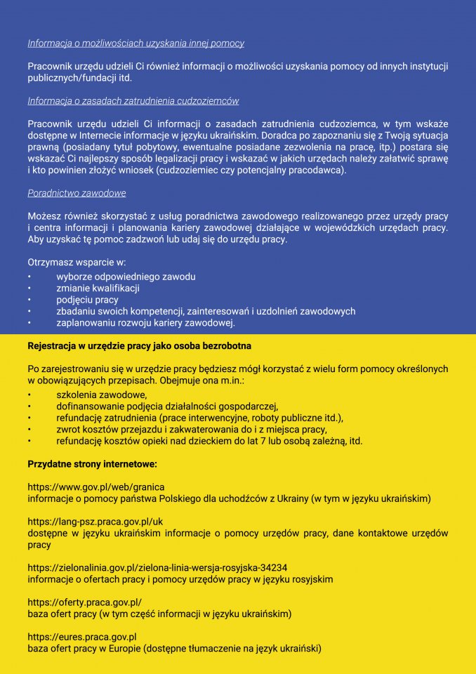 Ulotka informacyjna Ulotka informacyjna